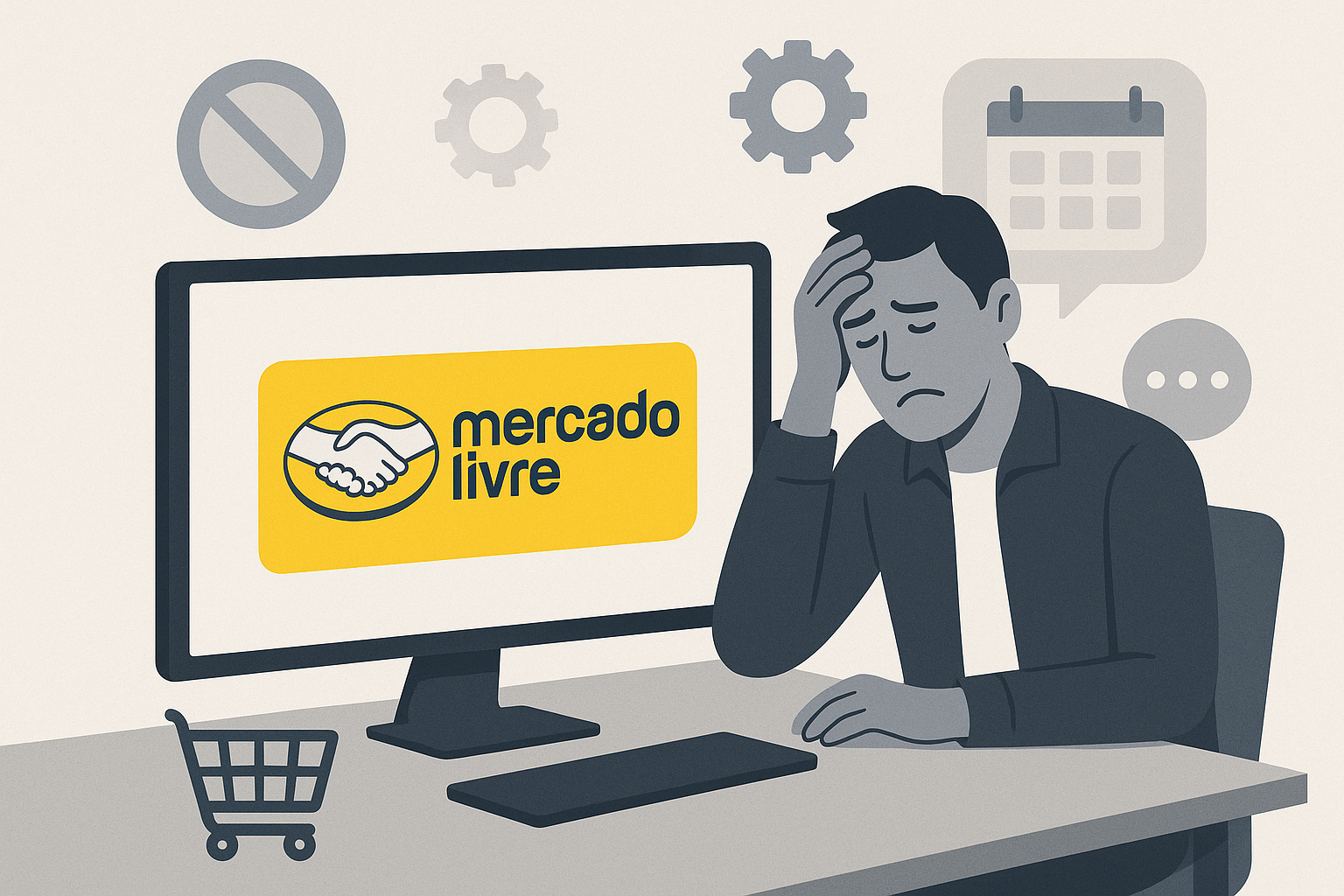 Frustração por não conseguir vender no Mercado Livre
